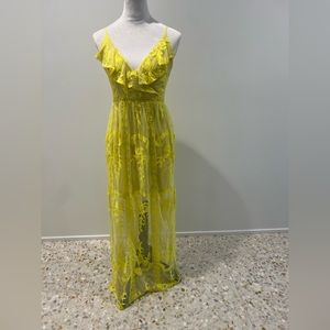 Yellow maxi dress